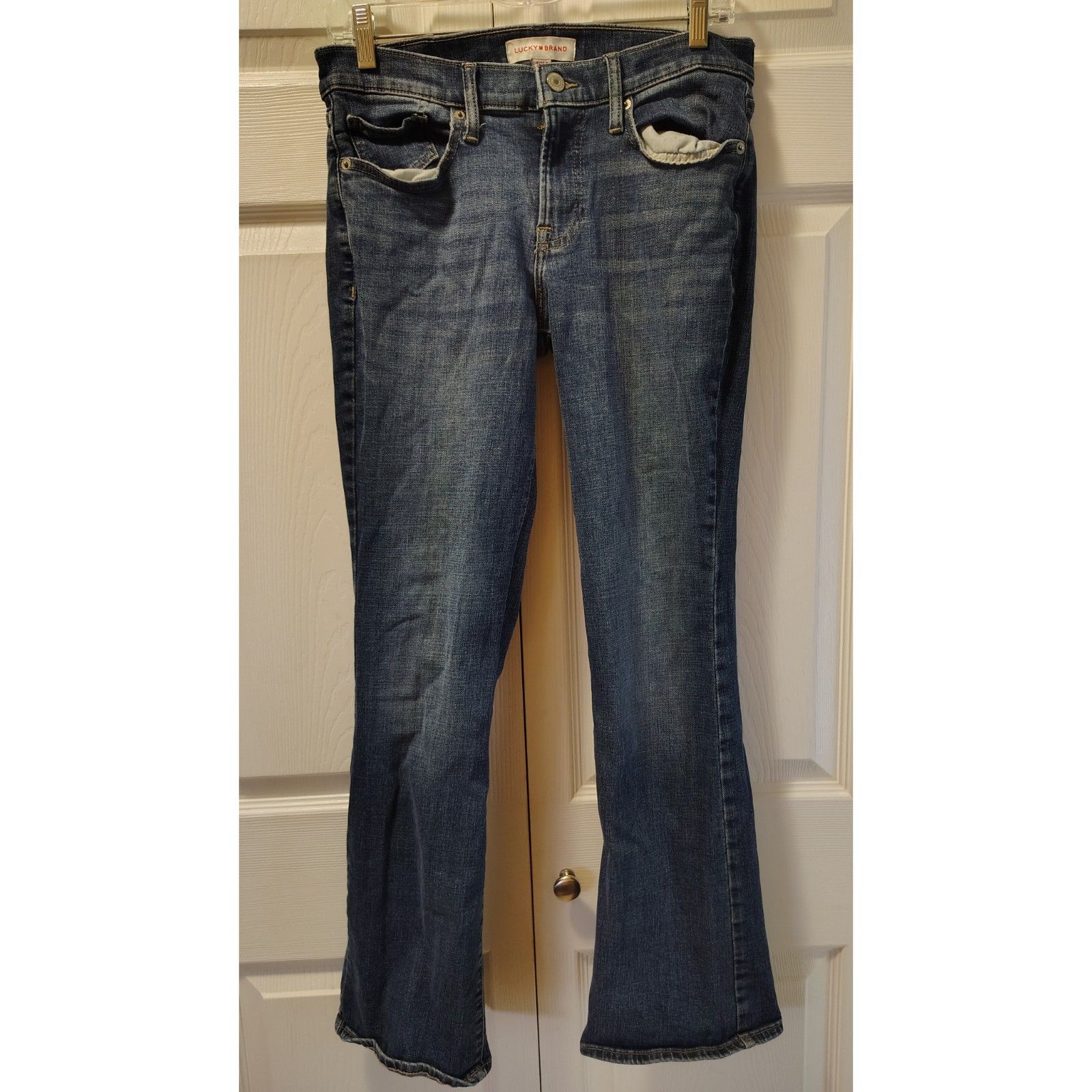 Lucky Brand Womens Bootcut Jeans Size 829r Medium Wash Stretch Denim Flare